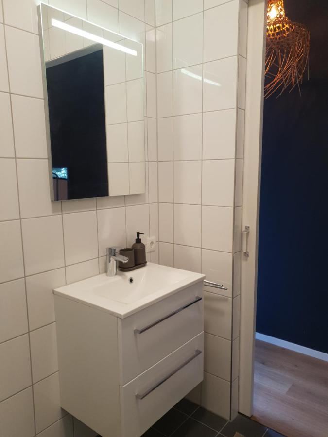 Modern Tiny House Op Rustig Watersportpark Villa Elahuizen Luaran gambar